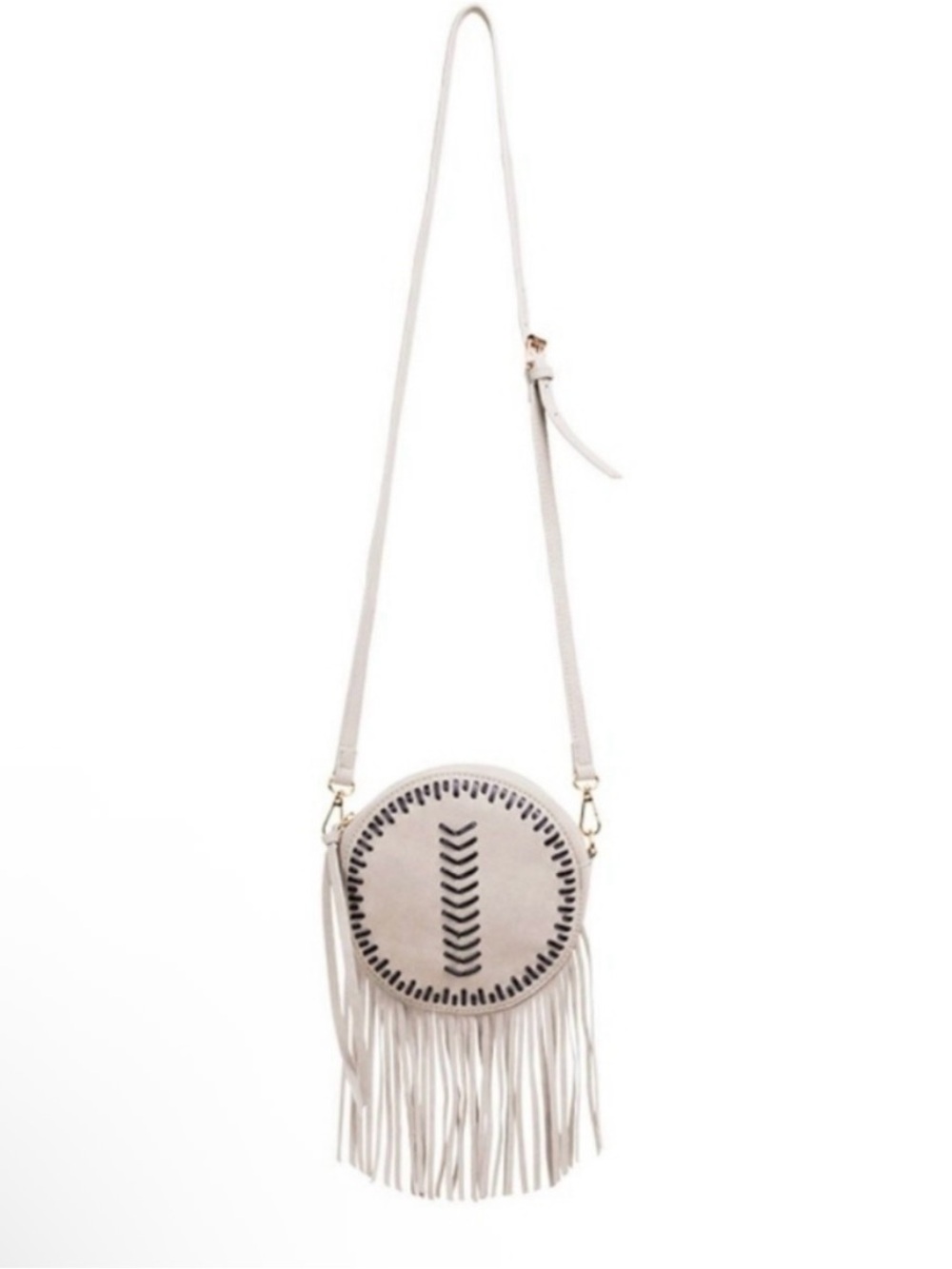 SUMMER & ROSS Fringed Round Crossbody Bag NWT